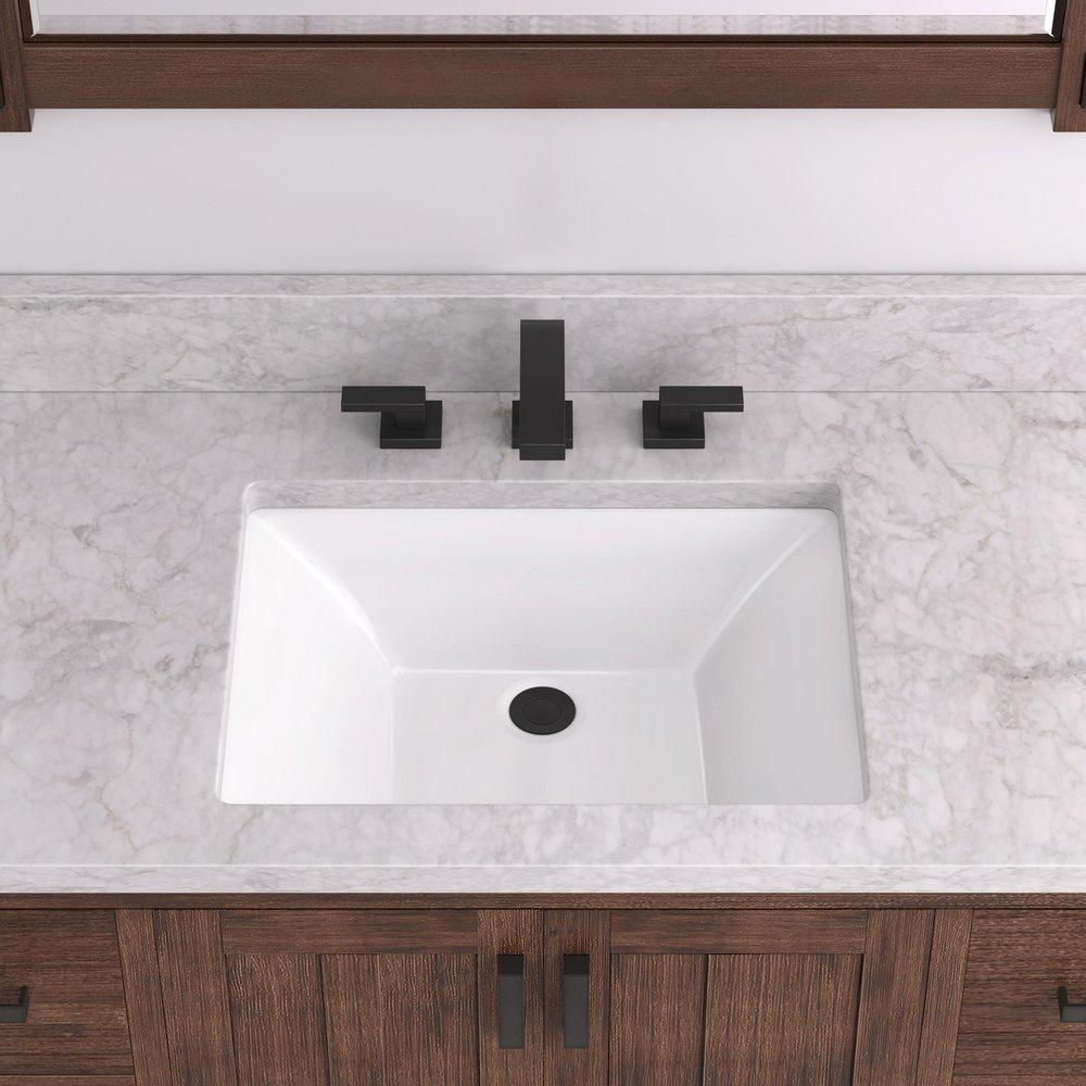 Signature Hardware White 21 in. Rectangular Undermount Basin 