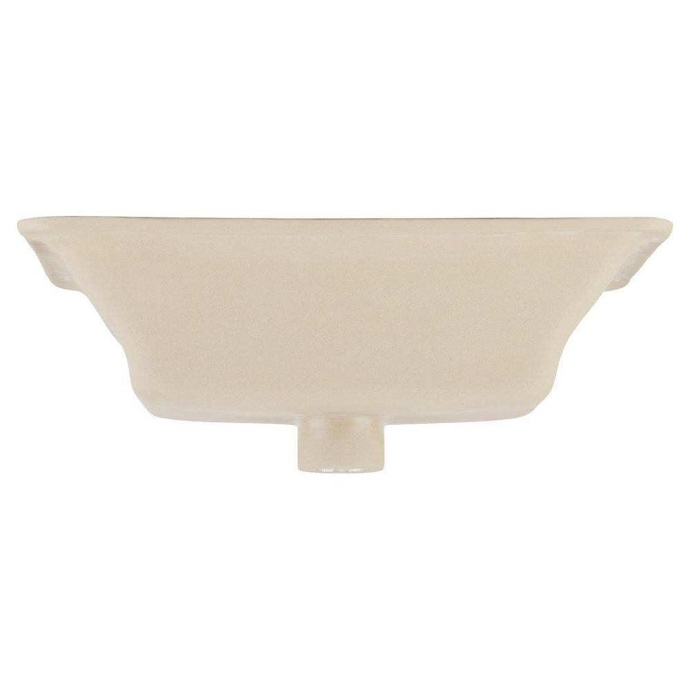Signature Hardware White 21 in. Rectangular Undermount Basin 