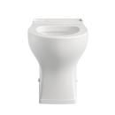 Signature Hardware White 1.28 gpf Elongated Floor Mount Toilet Bowl with Seat 