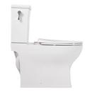 Signature Hardware White 1.28 gpf Elongated Floor Mount Toilet Bowl with Seat 