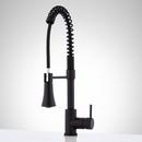 Pull Down Kitchen Faucet in Matte Black
