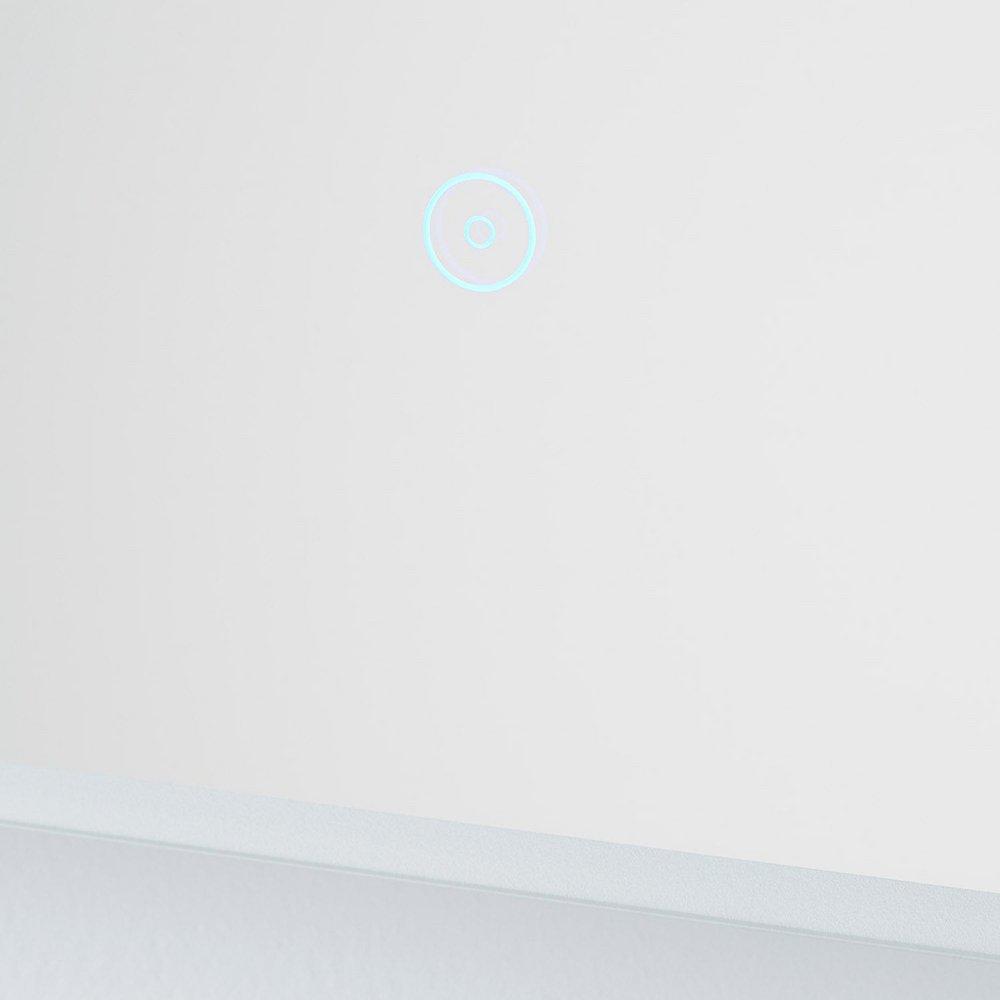 Signature Hardware Silver Rectangular Lighted Mirror with Tunable LED in Silver 