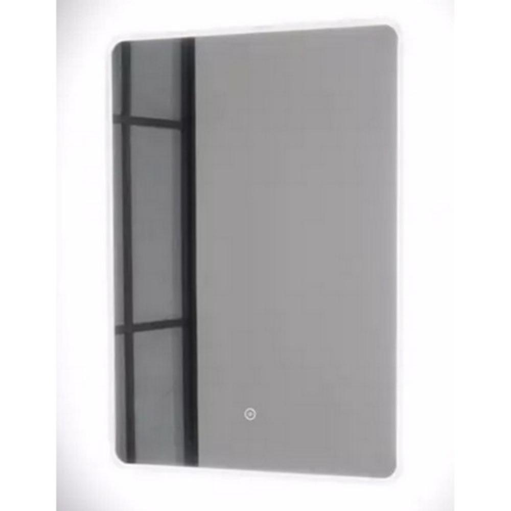 Signature Hardware Silver Rectangular Lighted Mirror with Tunable LED in Silver 