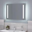 32 in. Rectangular Lighted Mirror with Tunable LED in Silver