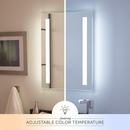 Signature Hardware Silver Rectangular Lighted Mirror with Tunable LED in Silver 