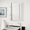 Signature Hardware Silver Rectangular Lighted Mirror with Tunable LED in Silver 