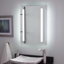 20 in. Rectangular Lighted Mirror with Tunable LED in Silver