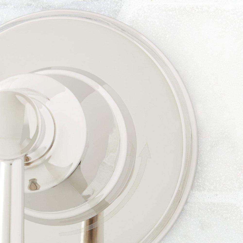 Signature Hardware Polished Nickel Single Handle Bathtub & Shower Faucet (Trim Only) 