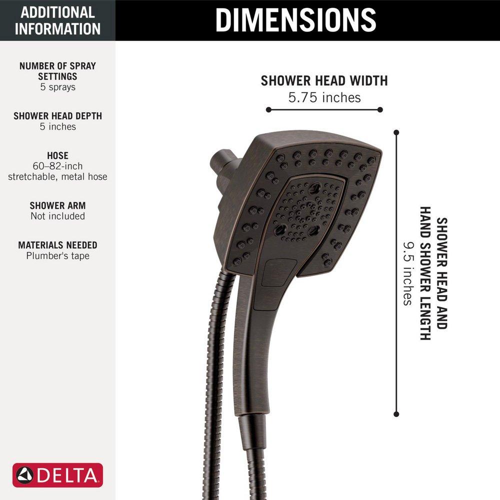 Delta Faucet Venetian Bronze Multi Function Hand Shower 