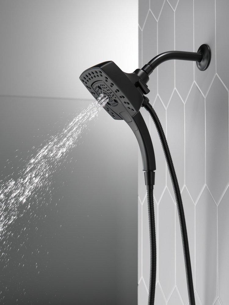 Delta Faucet Matte Black Multi Function Hand Shower 
