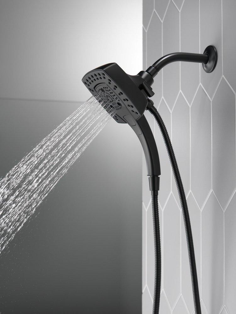 Delta Faucet Matte Black Multi Function Hand Shower 
