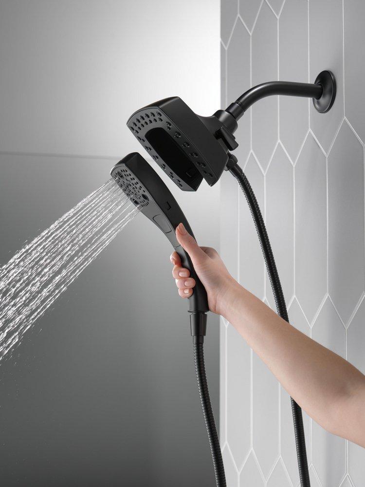 Delta Faucet Matte Black Multi Function Hand Shower 