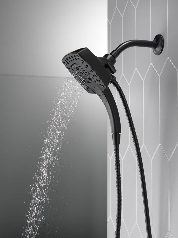 Delta Faucet Matte Black Multi Function Hand Shower 