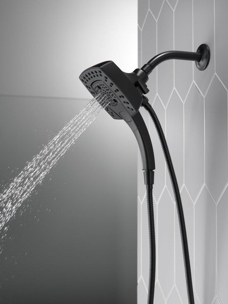 Delta Faucet Matte Black Multi Function Hand Shower 