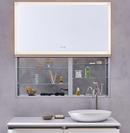 Robern Mirror 27 in. Recessed, Surface and Semi-recessed Mount Medicine Cabinet 