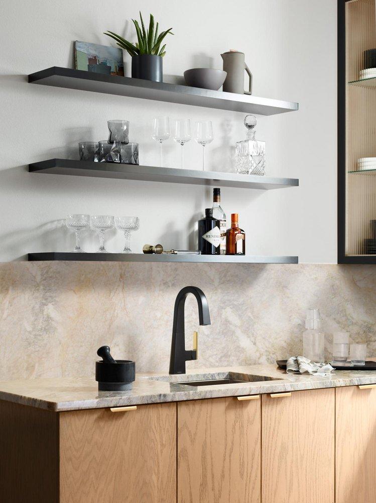 Moen Spot Resist&trade; Stainless Single Handle Lever Bar Faucet 