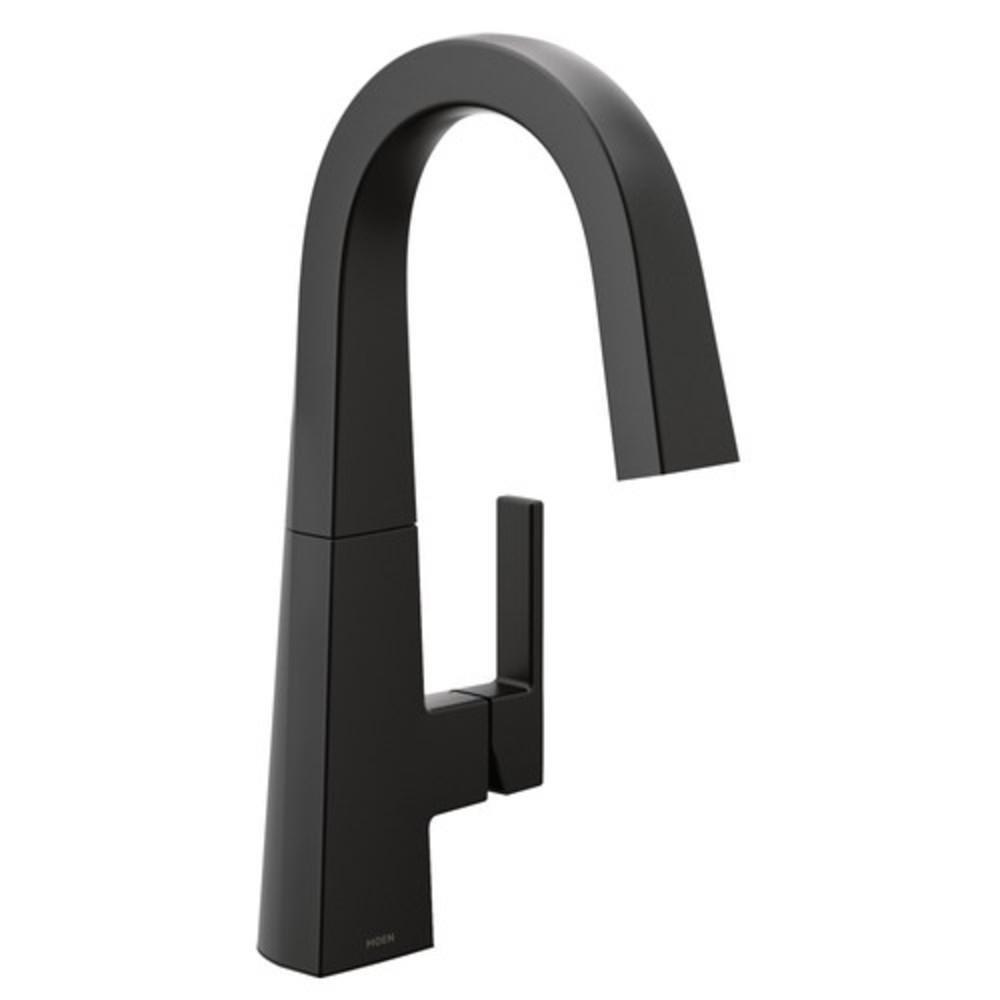 Moen Matte Black Single Handle Lever Bar Faucet 