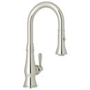 Single Handle Pull Down Kitchen Faucet in Polished Nickel