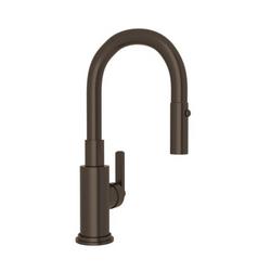 Single Handle Pull Down Bar Faucet in Tuscan Brass