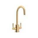 Two Handle Kitchen Faucet in Satin English Gold