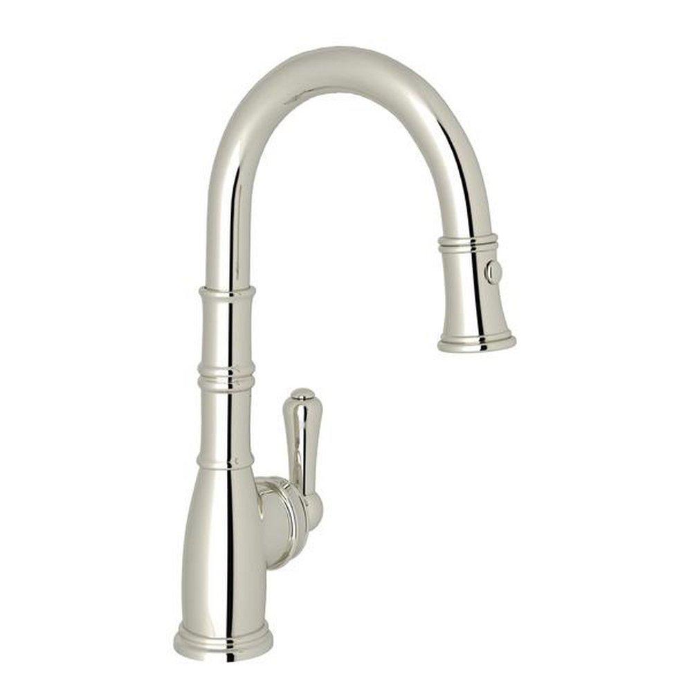 1.8 gpm Pull Down Bar Faucet in Polished Nickel 
