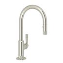 Single Handle Pull Down Bar Faucet in Polished Nickel