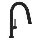 Single Handle Pull Down Bar Faucet in Matte Black