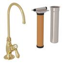 ROHL&reg; Unlacquered Brass Single Handle Lever Water Filter Faucet 