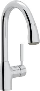 ROHL SINGLE HOLE MODERN LUX SIDE LEVER PULLDOWN BAR/FOOD PREP FAUCET WITH METAL LEVER IN POLISHED CHROME