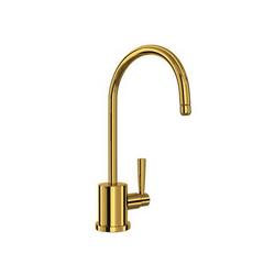 Single Handle Lever Water Filter Faucet in Unlacquered Brass