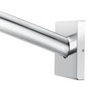 59 in. Wall Mount Shower Rod in Polished Chrome