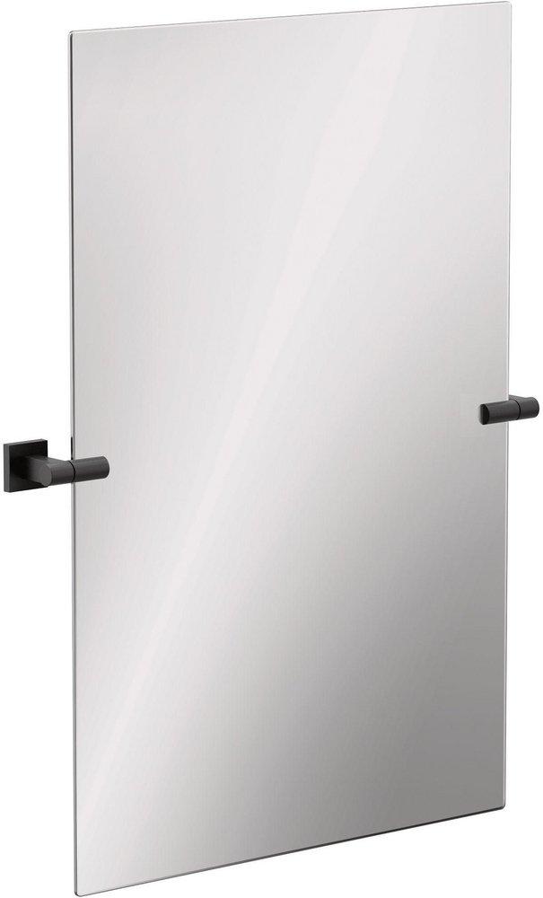 Moen Matte Black 27-7/16 x 36 in. Flat Edge Rectangular Frameless Mirror 