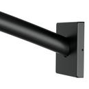 Moen Matte Black 59 in. Wall Mount Curved Shower Rod 