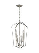 Visual Comfort & Co. Generation Lighting Brushed Nickel 60W 6-Light Candelabra E-12 Foyer Lighting 