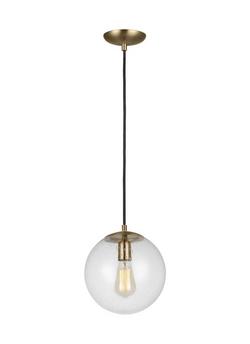 100W 1-Light E26 Outdoor Pendantin Satin Brass