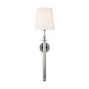 60W 1-Light 12" Wall Sconce in Polished Nickel