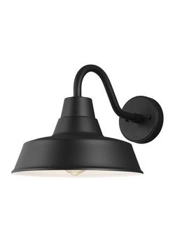 75W 1-Light Medium E-26 Incandescent Outdoor Wall Sconce in Black