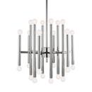 Visual Comfort & Co. Studio Polished Nickel 23 in. 40W 24-Light Candelabra E-12 Incandescent Chandelier 