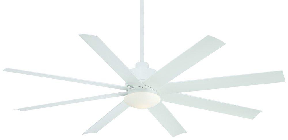 Minka Aire Flat White 65 in. 31W 1-Light LED Ceiling Fan 