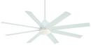 Minka Aire Flat White 65 in. 31W 1-Light LED Ceiling Fan 