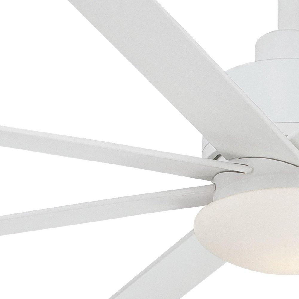 Minka Aire Flat White 65 in. 31W 1-Light LED Ceiling Fan 