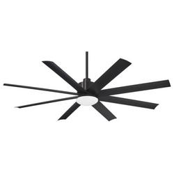 65 in. 8-Blade Outdoor Ceiling Fan in Coal