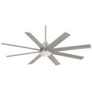 Minka Aire Brushed Nickel Wet 31W 1-Light Y30 LED 8-Blade Ceiling Fan 