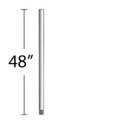 48 in. Ceiling Fan Downrod in Soft Brass