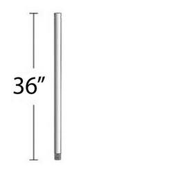 36 in. Downrod in Soft Brass