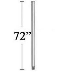 72 in. Extension Rod in Coal