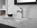 Delta Faucet Brilliance Stainless Single Lever Handle Monoblock Bathroom Sink Faucet with Metal Pop-Up Drain 