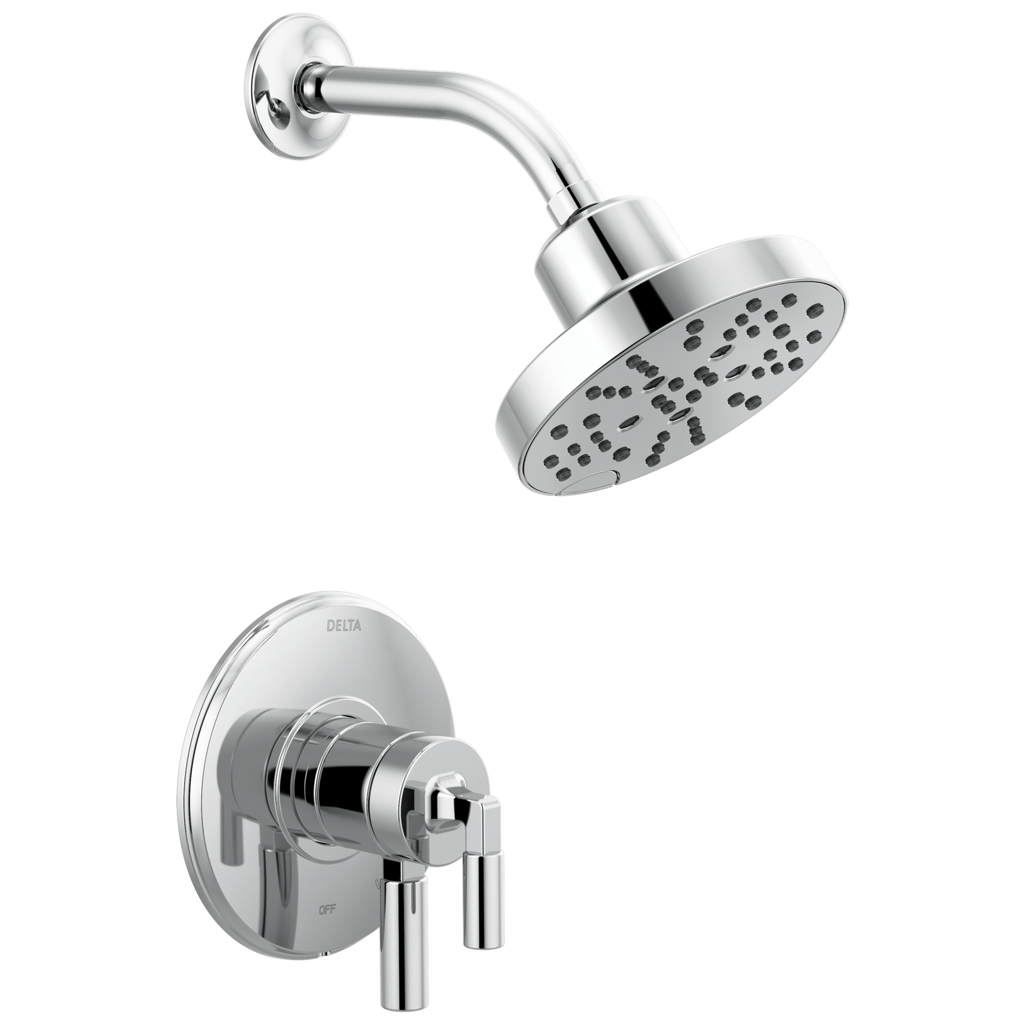 Delta Faucet Chrome Single Handle Multi Function Shower Faucet (Trim Only) 