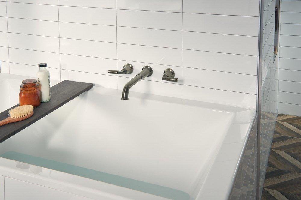 Delta Faucet Black Stainless Two Handle Wall Mount Filler (Trim Only) 