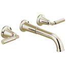 Delta Faucet Polished Nickel Two Handle Wall Mount Bathroom Sink Faucet 